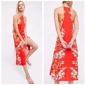 NEW Free People Back To You Floral Midi Dress